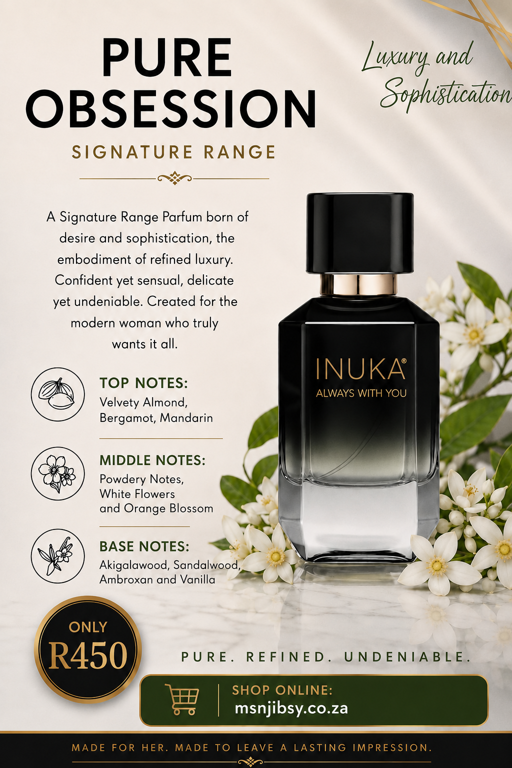 INUKA PURE OBSESSION FOR HER 50ML PERFUME